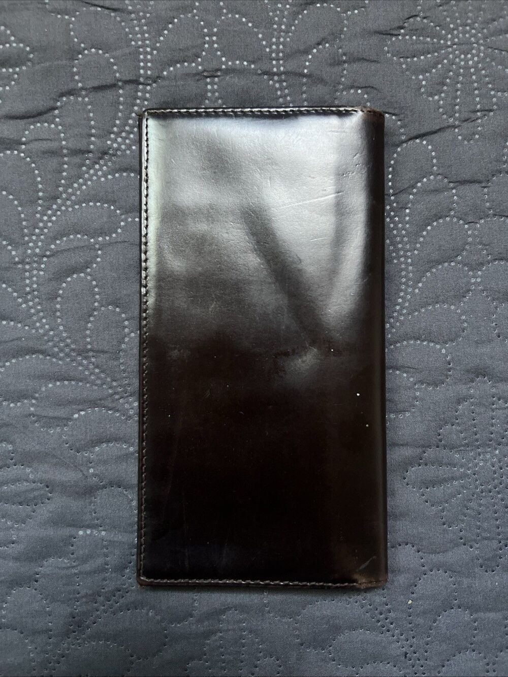 VTG Coach Men’s Long Wallet Manhattan Collection Dark Expresso Genuine Leather - Picture 2 of 14